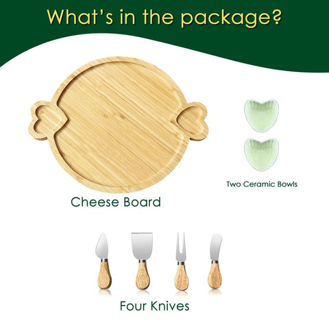 Hongsane four-piece cheese knife set adds elegance and ease to slicing cheeses.
