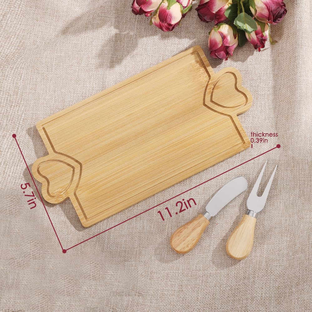 Hongsane mini charcuterie board with knives for individual servings