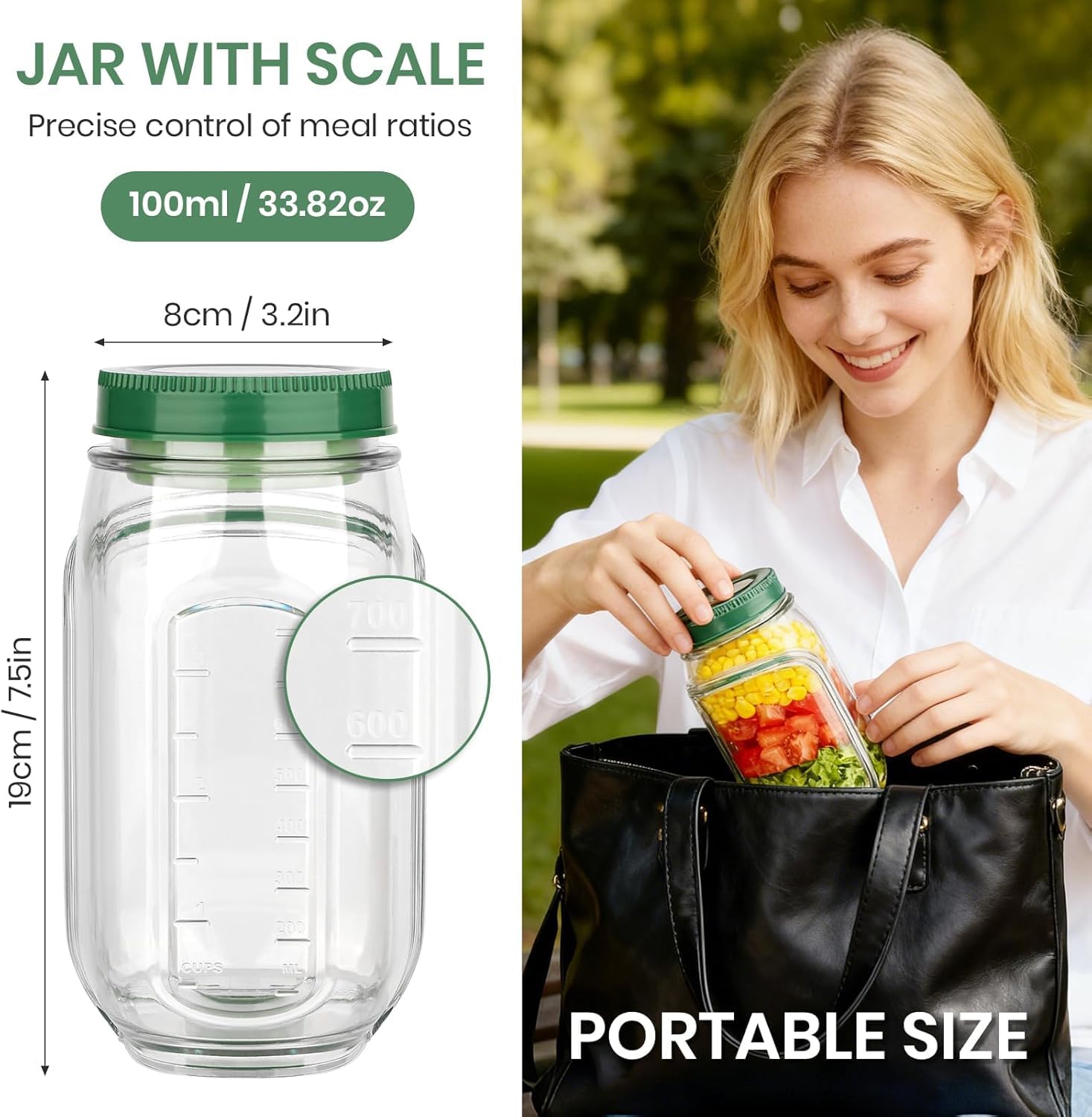 HongzyFirm removable lid doubles as a compact salad bowl.