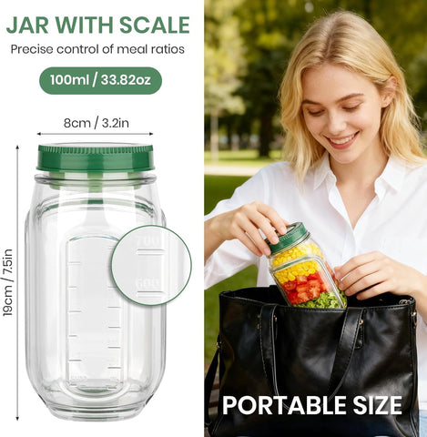 HongzyFirm removable lid doubles as a compact salad bowl.