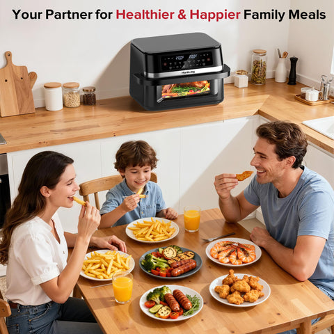 HoninJoy auto-pause safety feature pauses cooking when the basket is removed