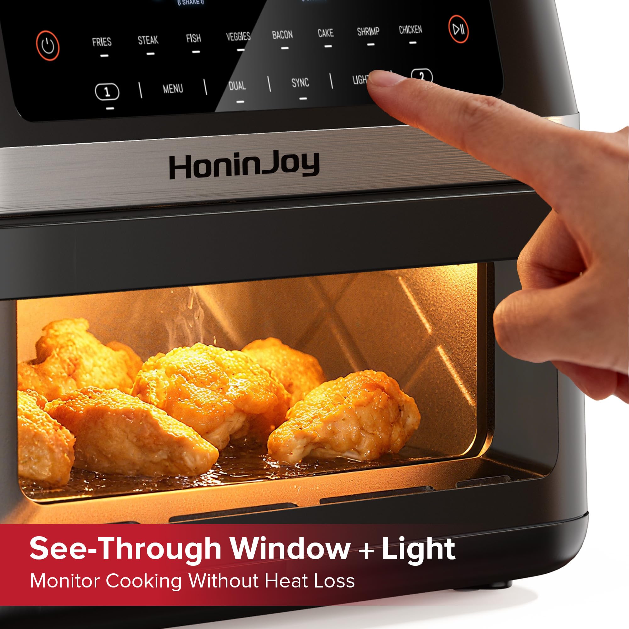 HoninJoy 12QT capacity feeds 6–8 people with room for a complete meal