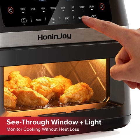 HoninJoy 12QT capacity feeds 6–8 people with room for a complete meal