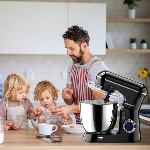 Honinst beater attachment blends batters evenly for cakes and pastries.