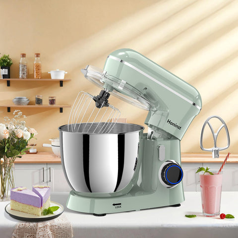 Honinst splash bowl cover keeps the counter clean during mixing.