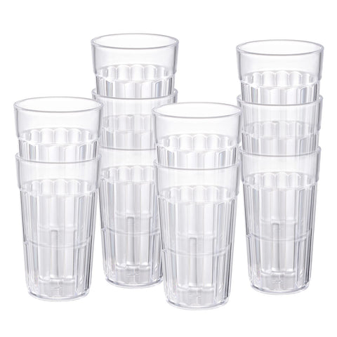 Honla 10 oz small drinking glasses in five colors, ideal for kids and family meals.