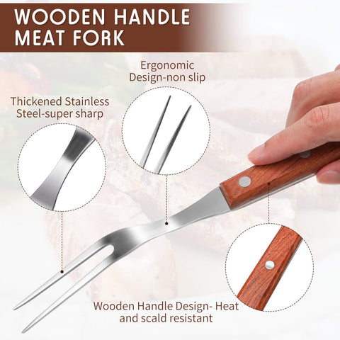 Honoson stainless steel head close-up shows durable carving edge.