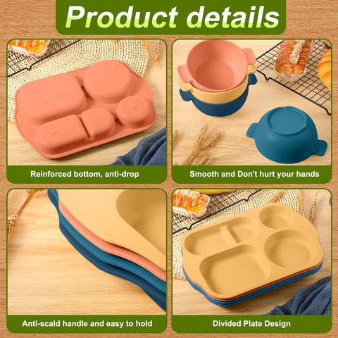 Honoson wheat straw forks, durable non-slip design for quick meals.