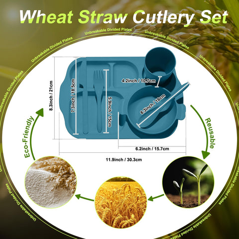 Honoson wheat straw knives, sturdy yet slim for comfy handling.