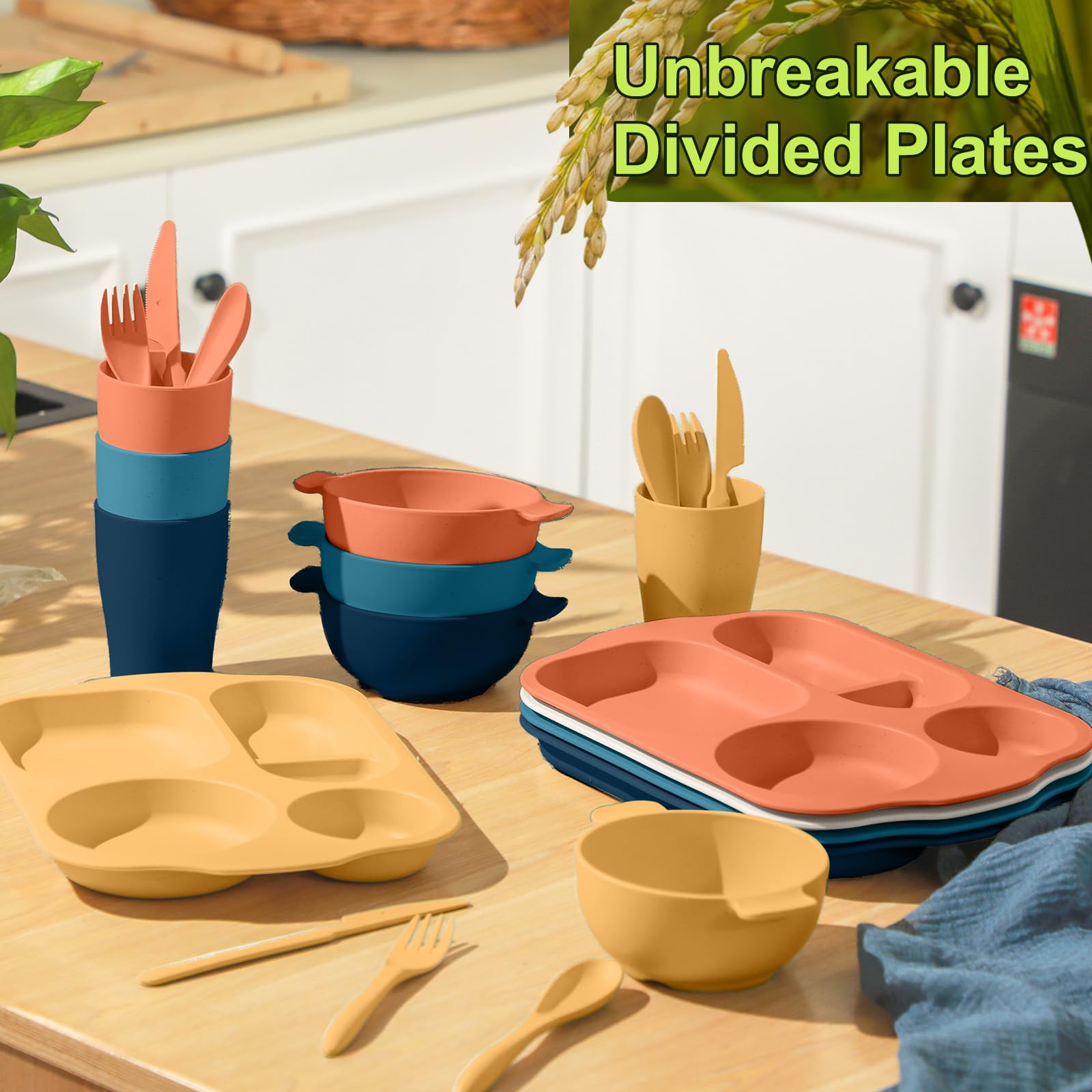 Honoson wheat straw spoons, lightweight and safe for everyday use.