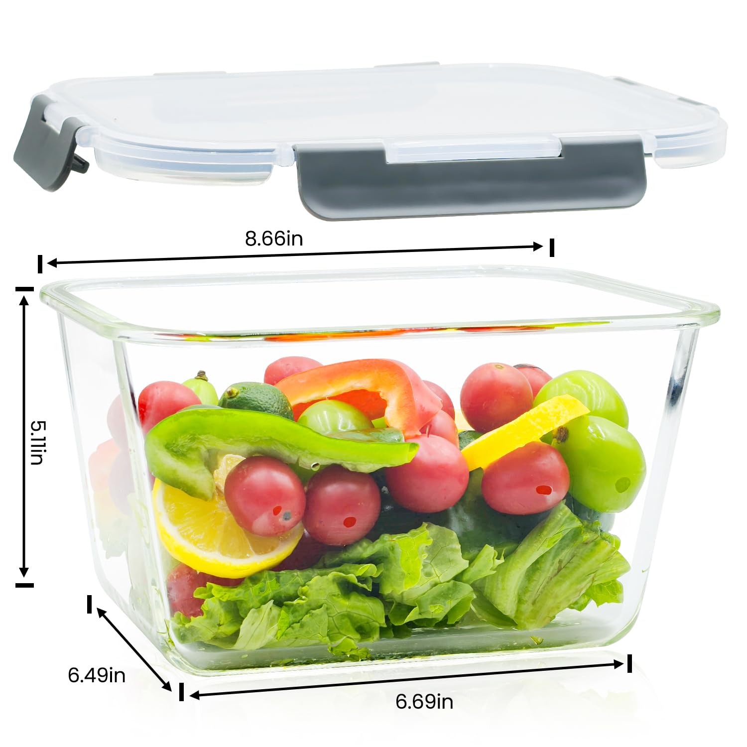 Hontent airtight locking lids seal in freshness for every batch.