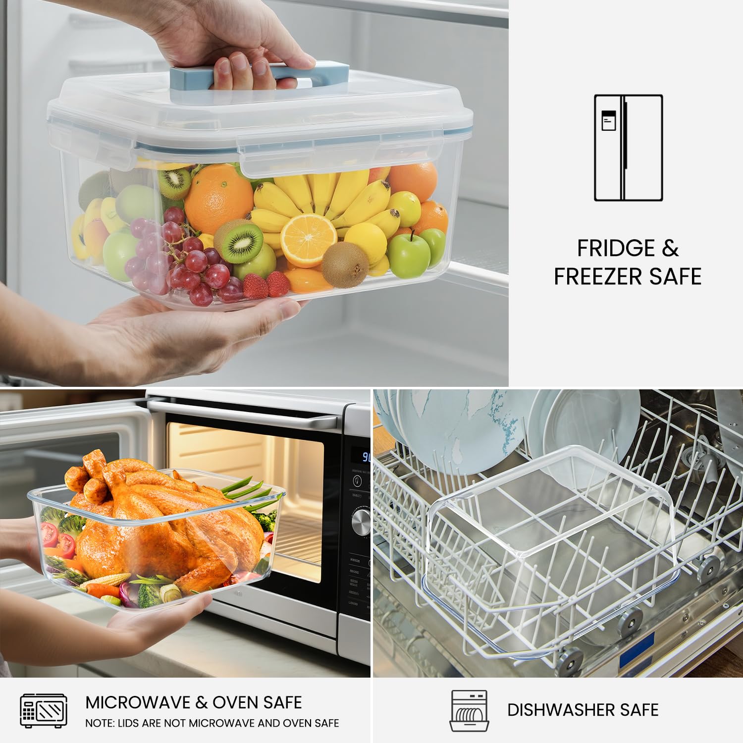 Hontent freezer-safe storage preserves freshness from freezer to table