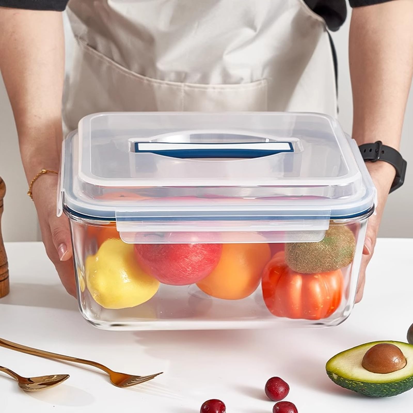 Hontent ample 201oz capacity fits whole roasts and batches