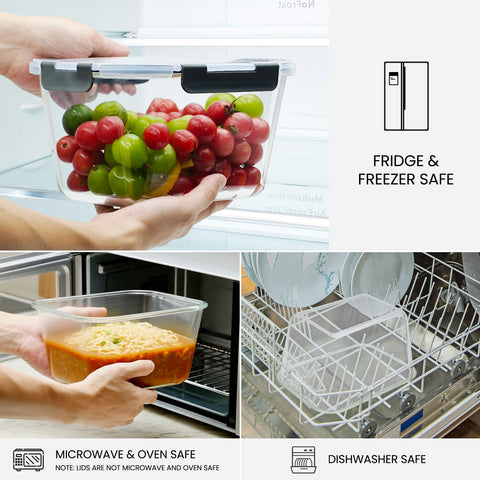 Hontent oven and microwave safe container for reheating and cooking.