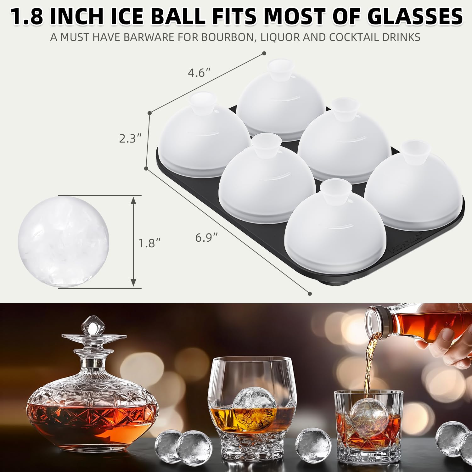 HONYAO ice ball mold is dishwasher safe for easy cleaning
