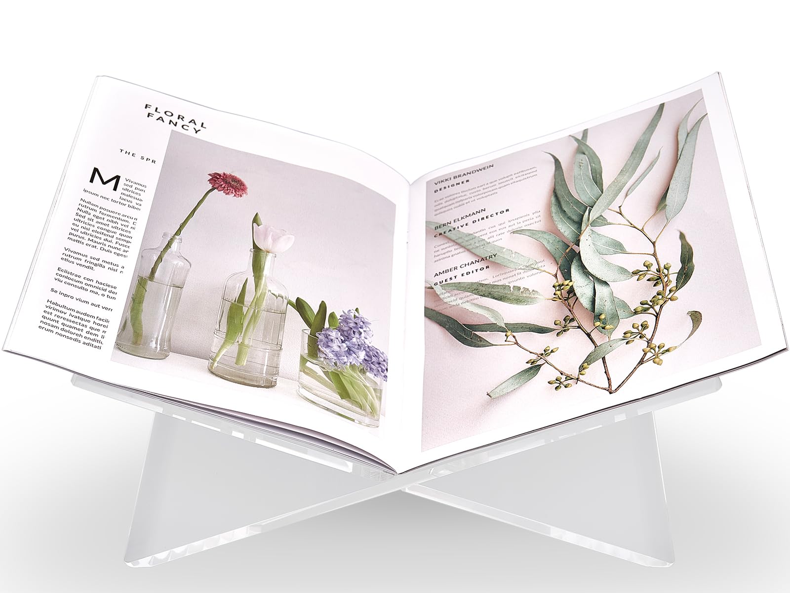 Honygebia kitchen and study display keeps recipes and pages accessible.