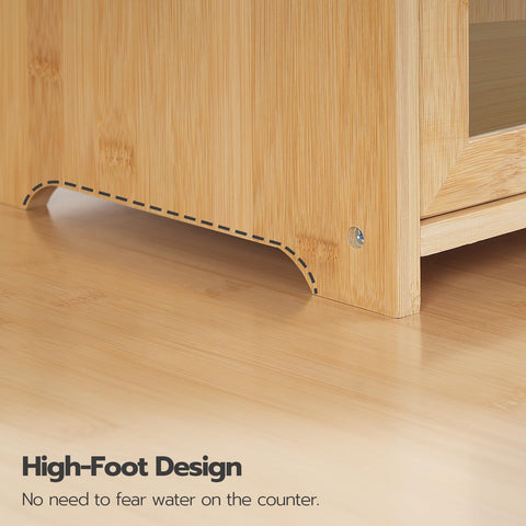 HOOBRO bread box holds bread, muffins, and rolls with ease