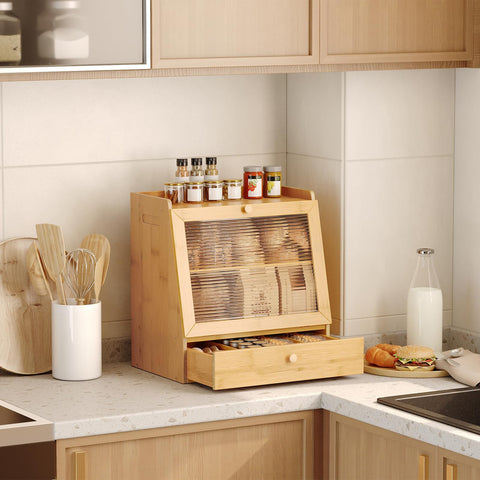 HOOBRO bread box easy assembly with included tools