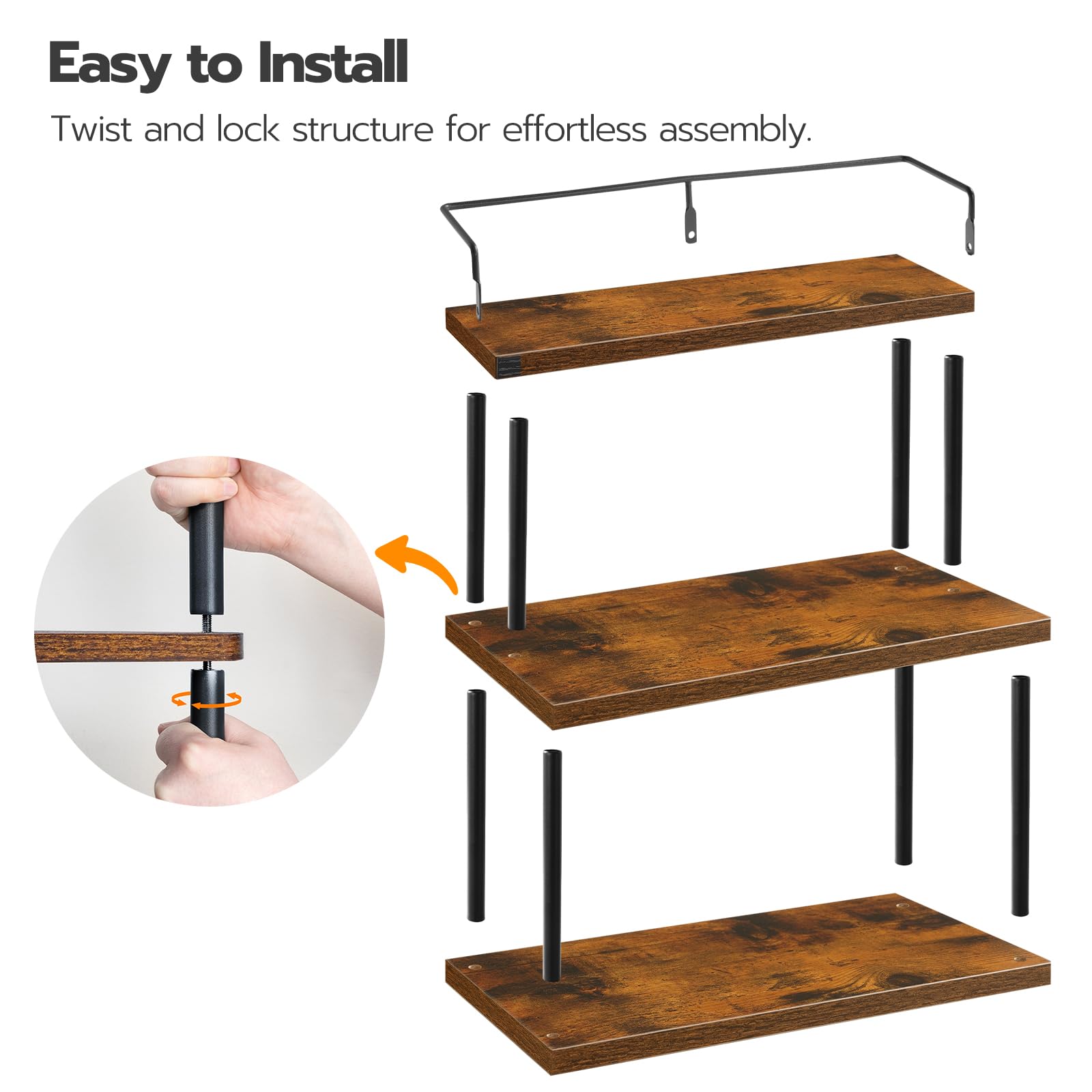 HOOBRO cosmetics display shelf for foundation and lipstick