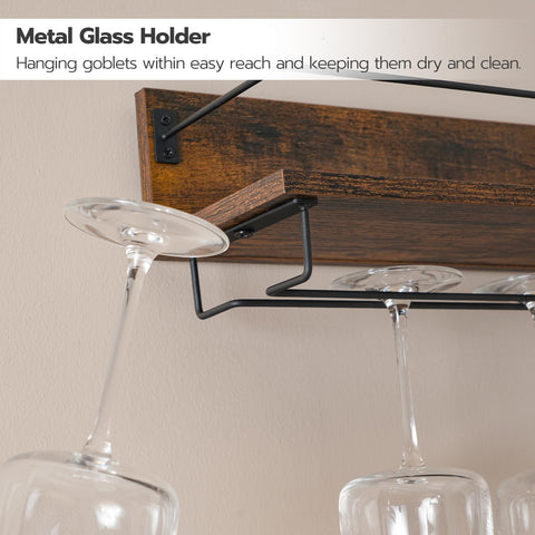 HOOBRO vertical-space-saving design frees counter space while showcasing bottles.