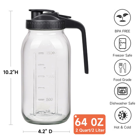 Hoofess leak-proof lid maintains freshness and prevents spills in fridge.