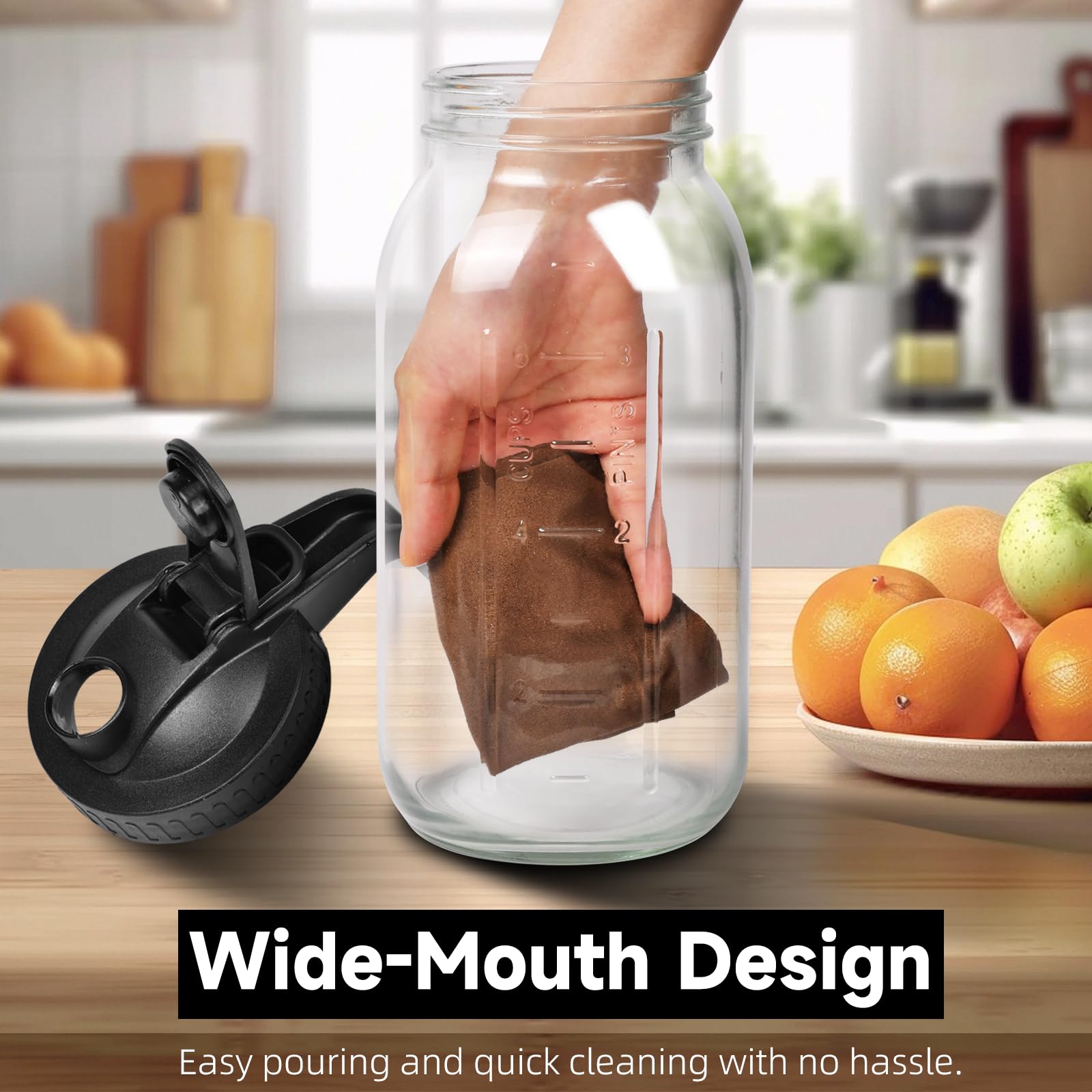 Hoofess glass pitchers suit cold brew and iced coffee at home.