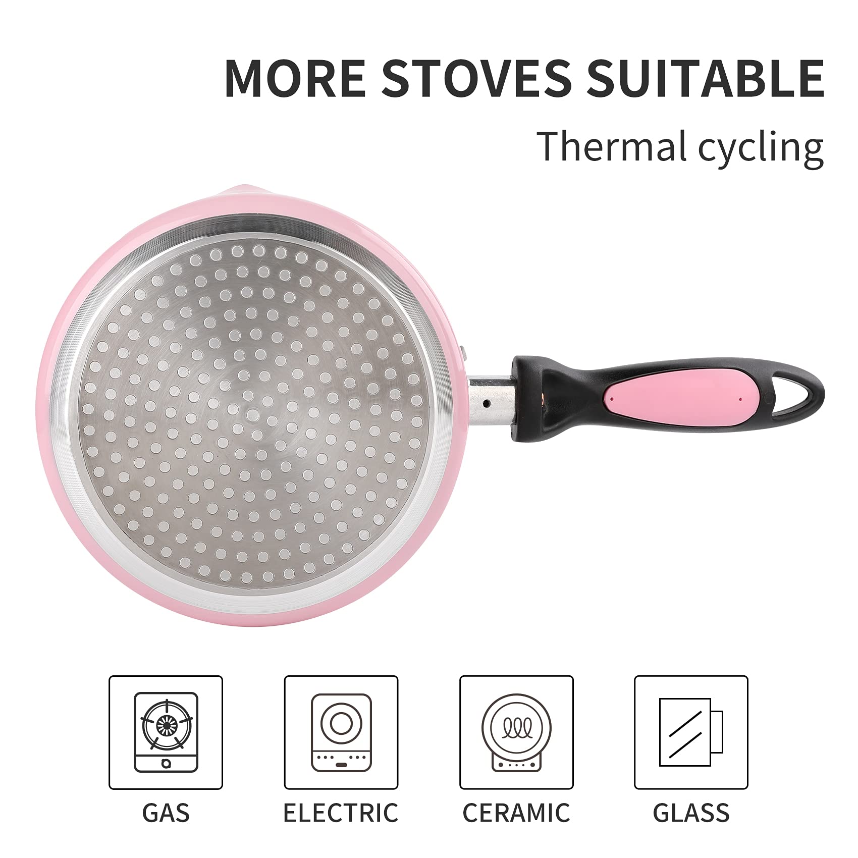HooJay nonstick coating close-up shows durable, easy-release interior.