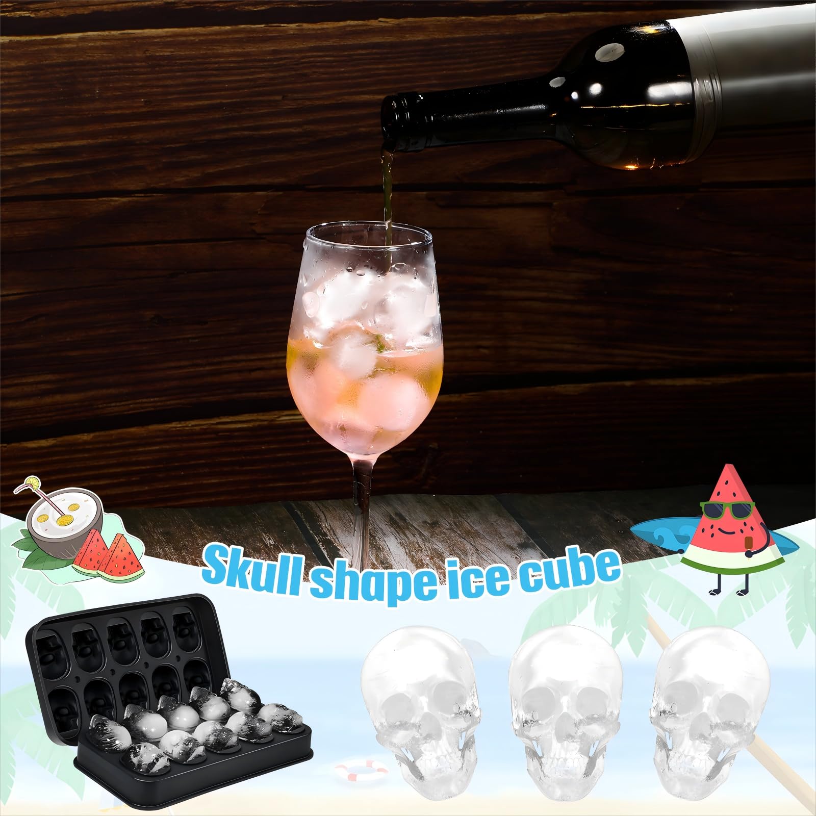 Hoolerry Day of the Dead skull tray adds festive flair.