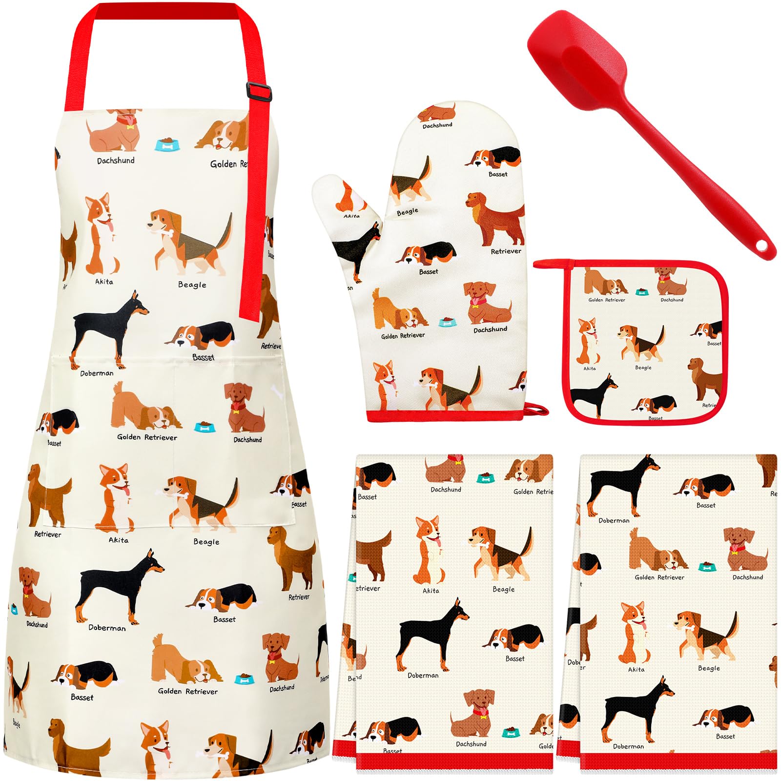 Hoolerry dog apron adjustable for comfortable cooking sessions