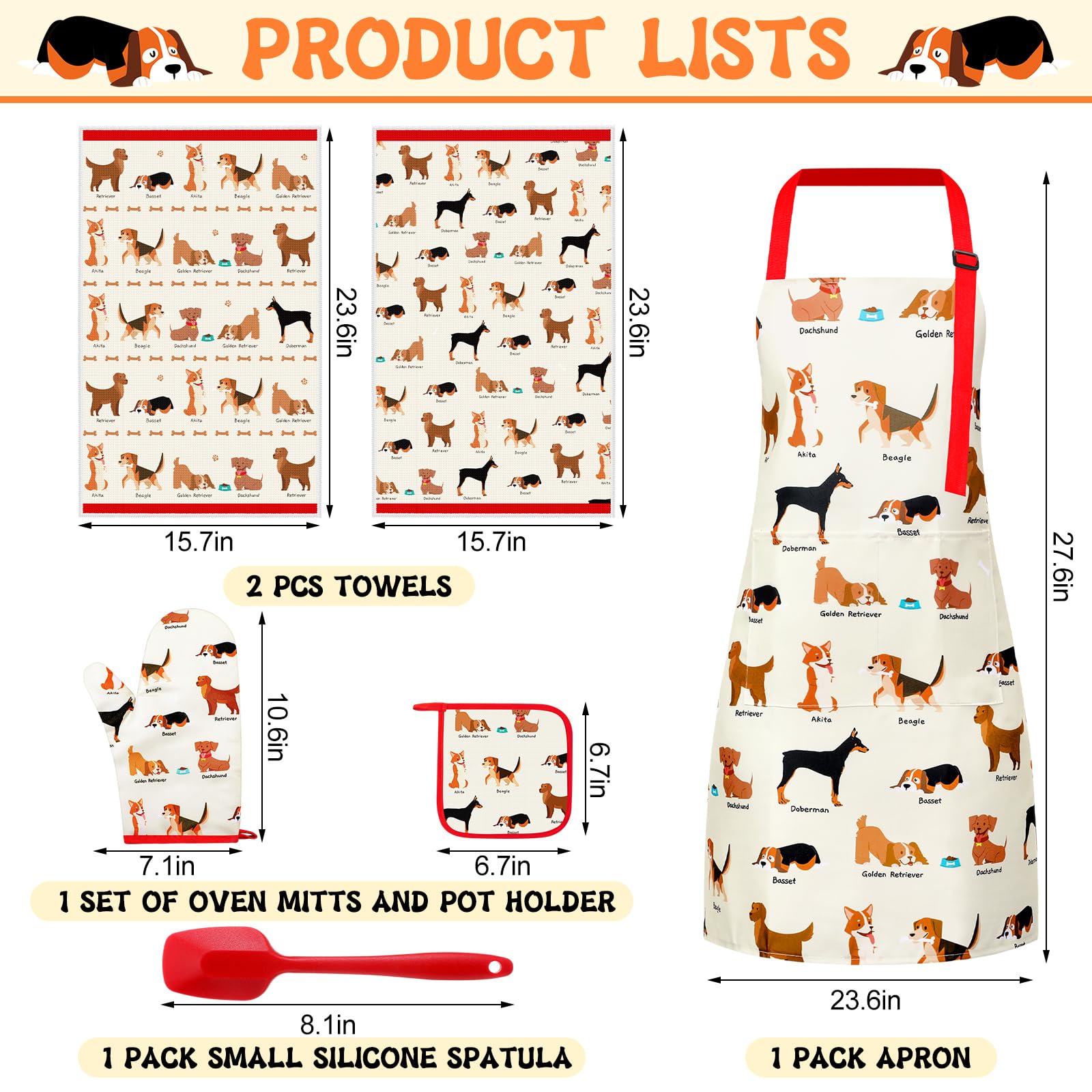 Hoolerry dog kitchen towels absorbent microfiber for quick spills