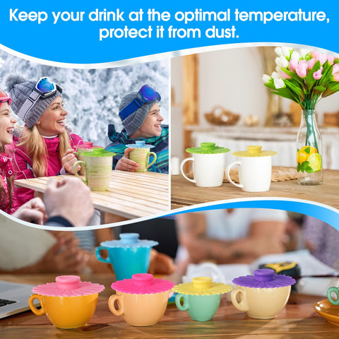 Hoolerry heat-resistant lids tolerate high temperatures for hot beverages.