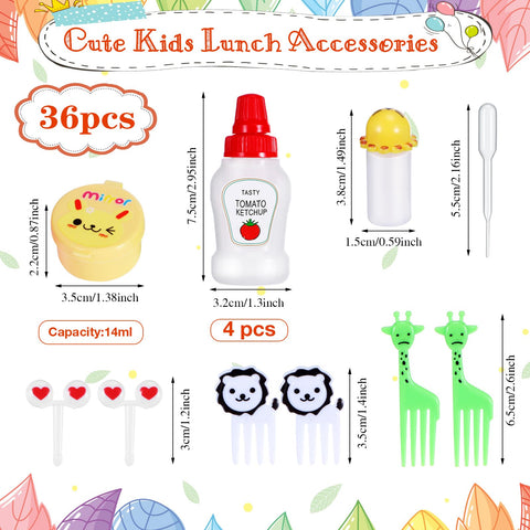 Hoolerry kids food picks in colorful patterns to brighten school lunches