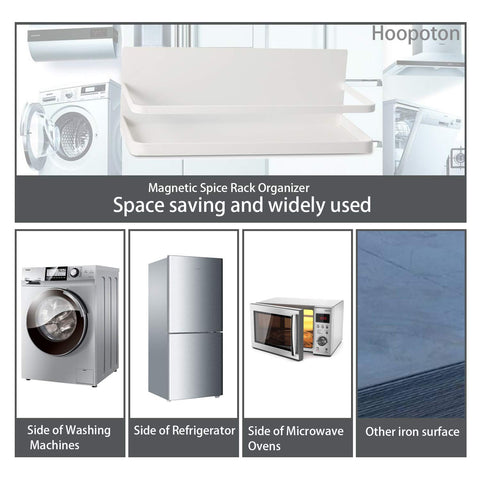 Hoopoton durable steel rack with black matte back for secure mounting.