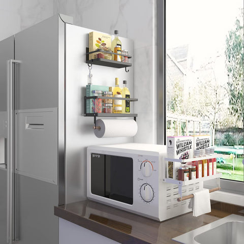 Hoopoton compact kitchen organizer keeps essentials within reach.