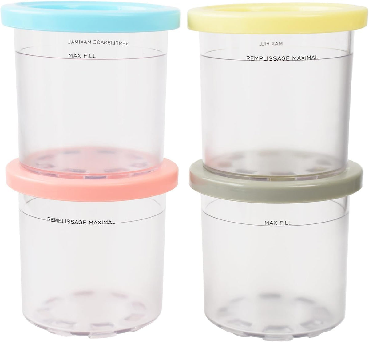 HOPENE Ninja Creami pint containers with lids, BPA-free and airtight for quick freezer storage