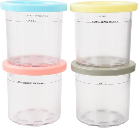 HOPENE Ninja Creami pint containers with lids, BPA-free and airtight for quick freezer storage