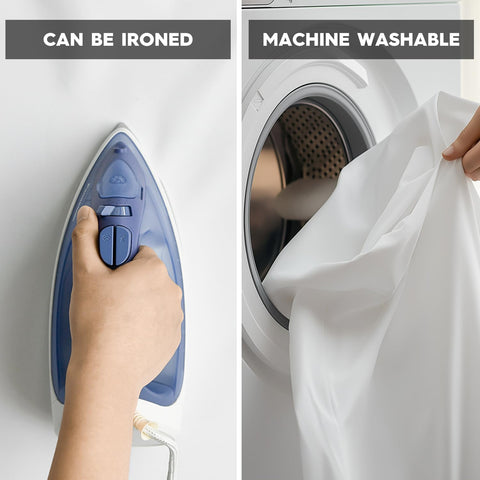 Horaldaily washable care emphasizes easy machine wash and quick flat-dry features.