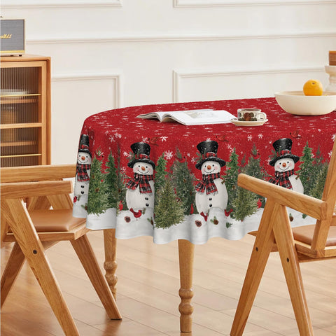 Horaldaily easy-clean washable tablecloth, machine washable and fade-resistant