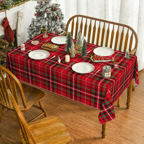 Horaldaily tablecloth showcases durable polyester fabric for everyday surface protection.