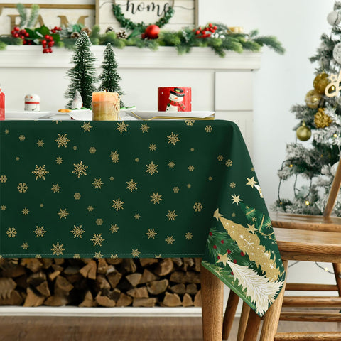 Horaldaily tablecloth adds holiday decor ambiance for parties and gatherings.