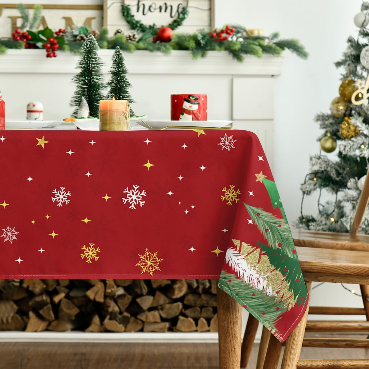 Horaldaily tablecloth fabric demonstrates washable, durable use.