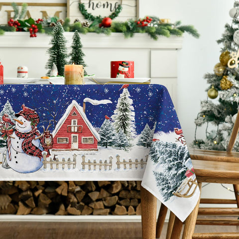 Horaldaily washable table cover keeps meals tidy and cleanup easy.