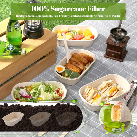 HorizonNest 34 oz capacity ideal for salads, entrees, or fruit portions.