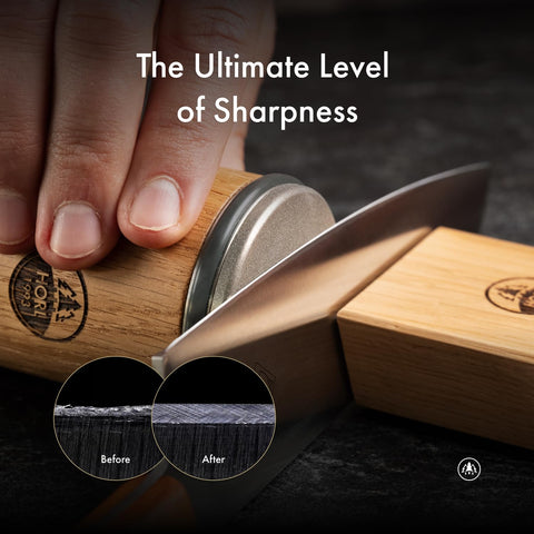 HORL 2 Oak with magnetic angle holder for faster, repeatable edge alignment