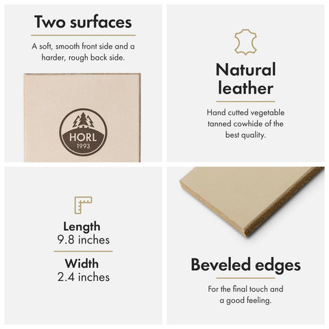 HORL Leather Strop handmade in Germany showcases quality craftsmanship.