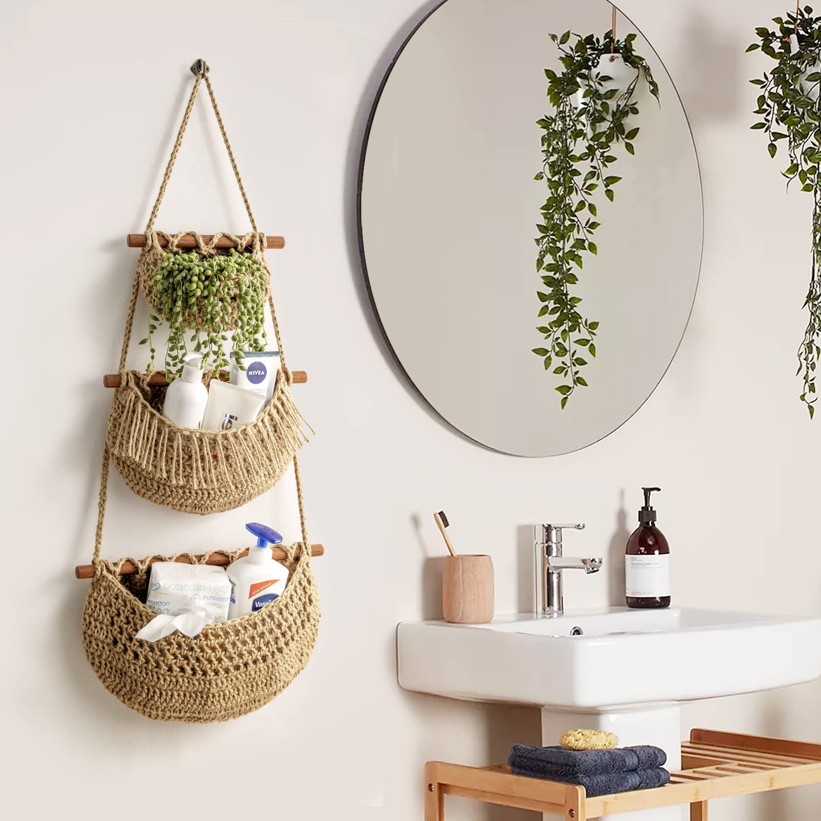 horpait gift-ready tiered basket in eco-friendly packaging.