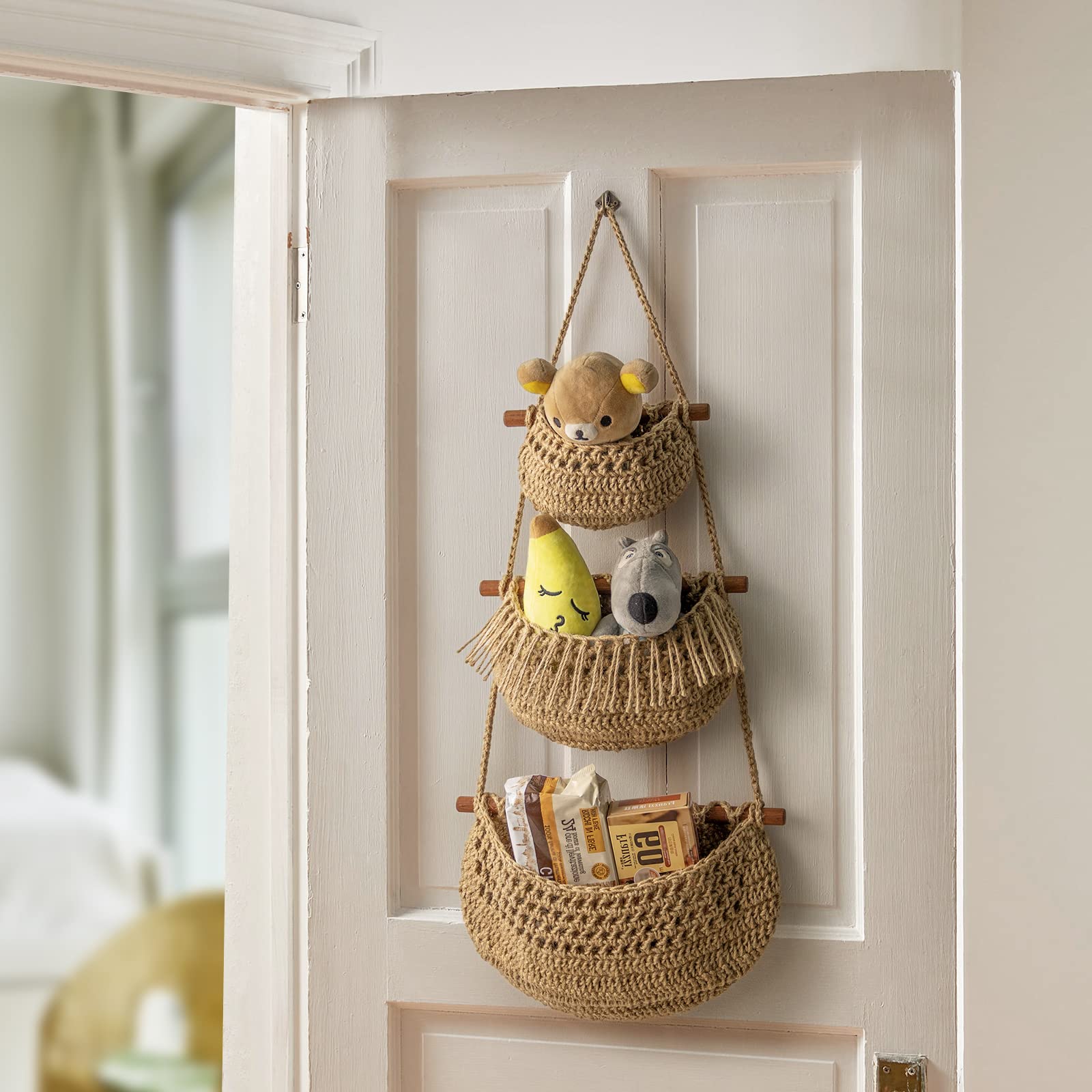 horpait handmade jute basket closeup showing natural material and durability.