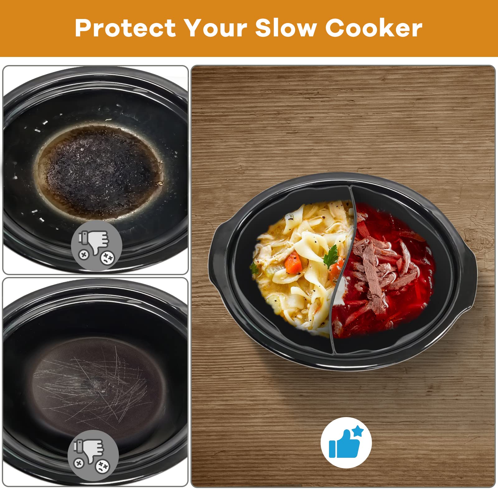 Horuhue reusable silicone liner, BPA-free and heat resistant for everyday use.
