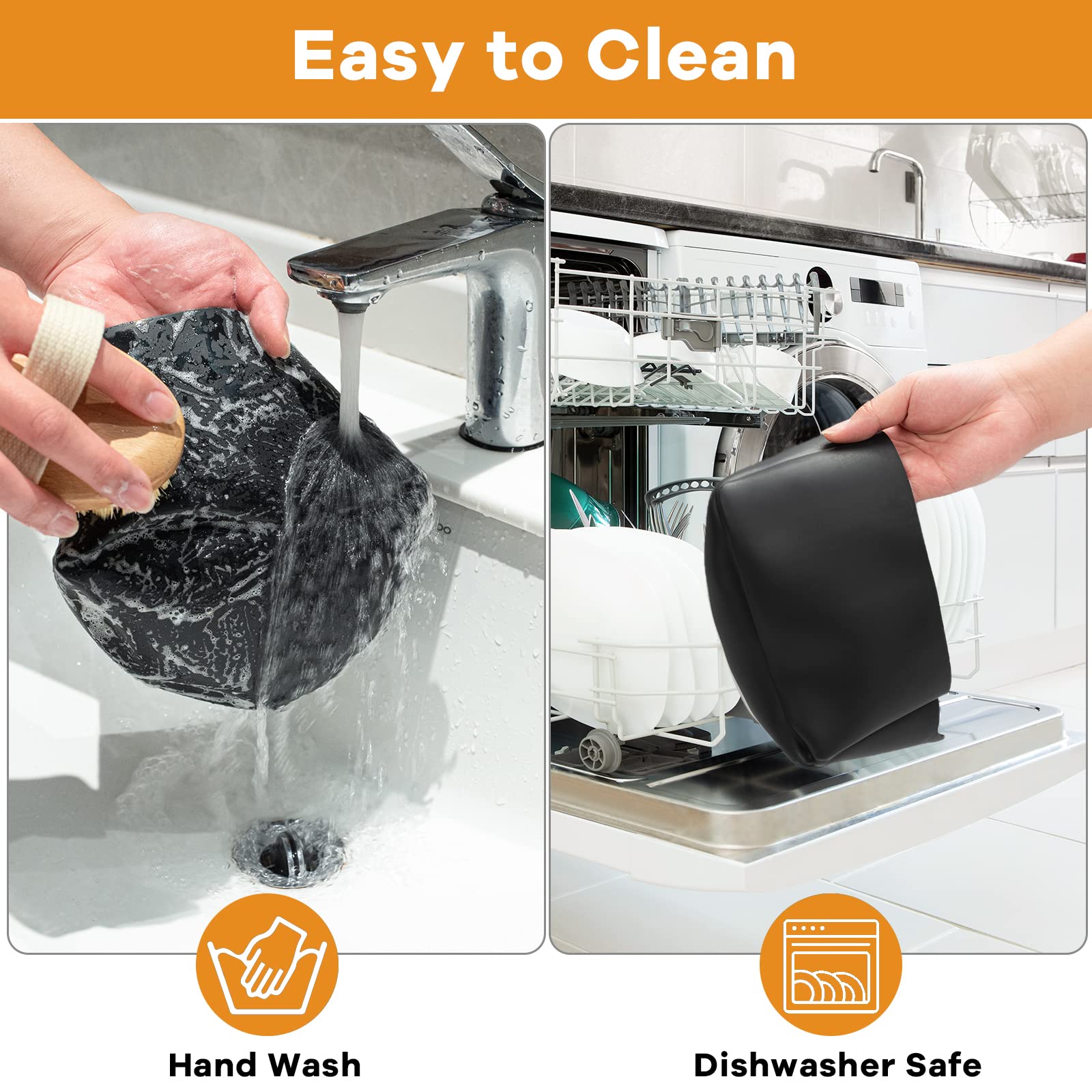 Horuhue divider enables cooking two different dishes simultaneously for family dinners.