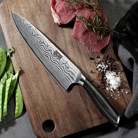 HOSHANHO 15-degree edge bevel enables precise, clean slicing.